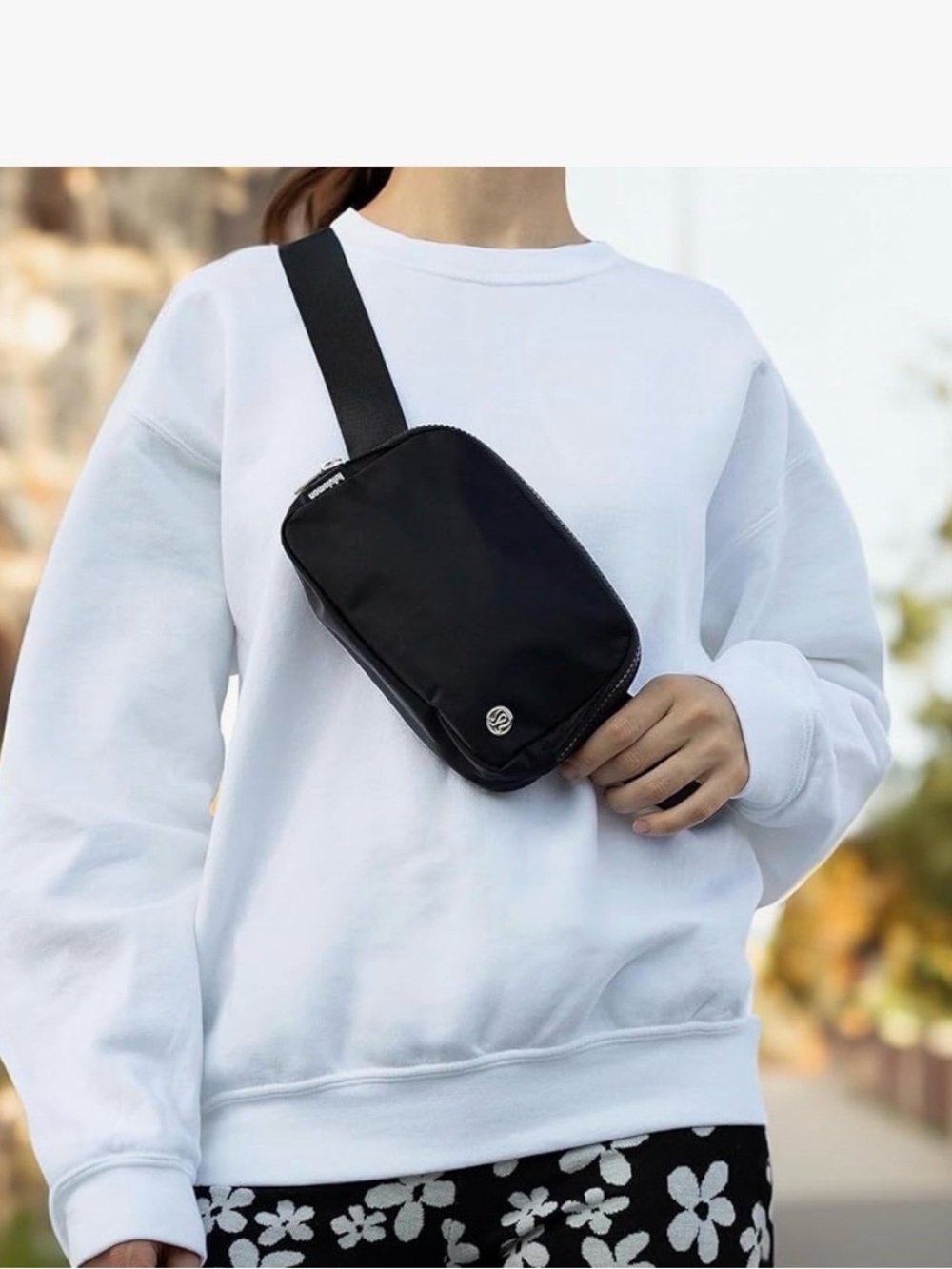 Lululemon Everyday Black Belt Bag
